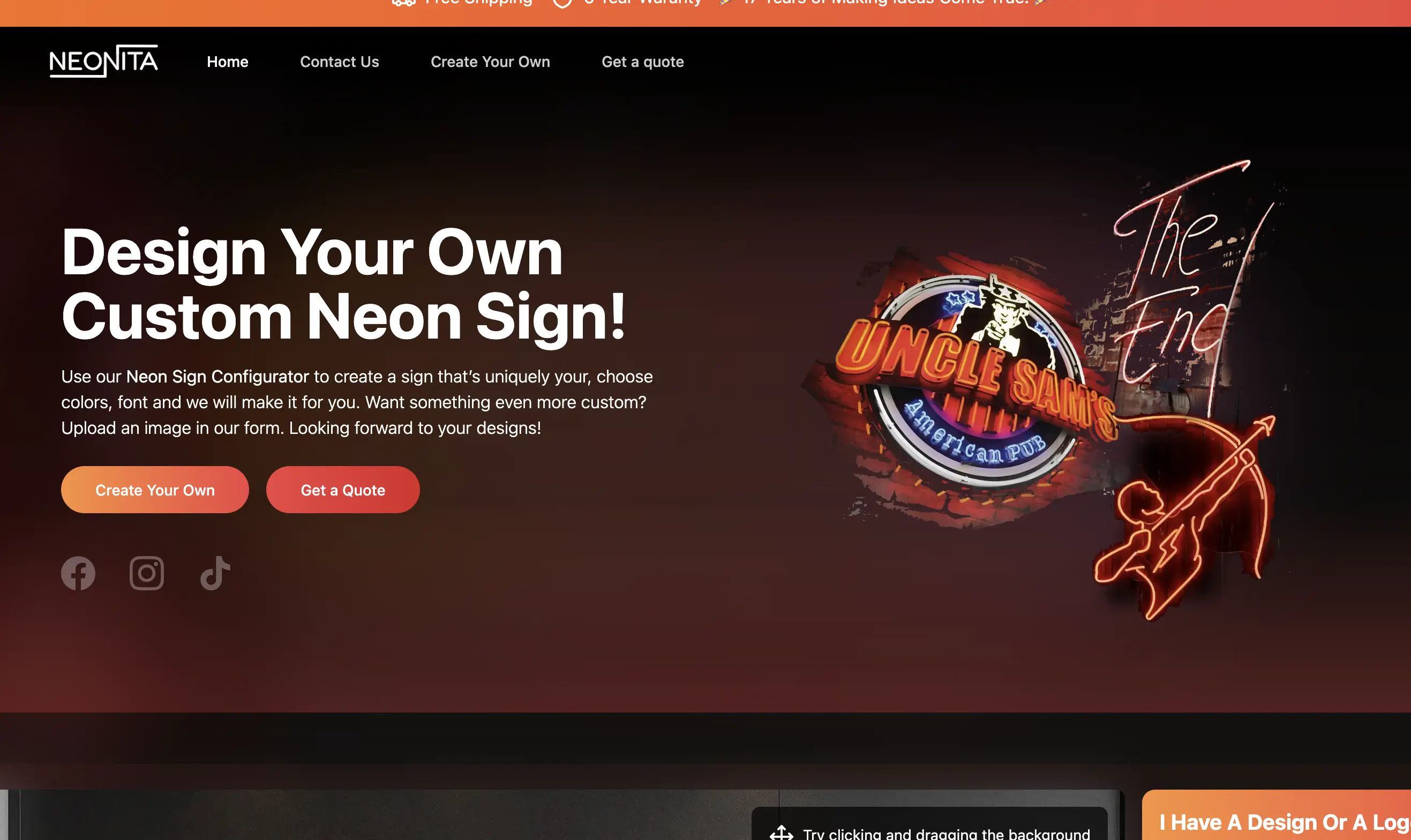 Images Authenic Neon Company Website 